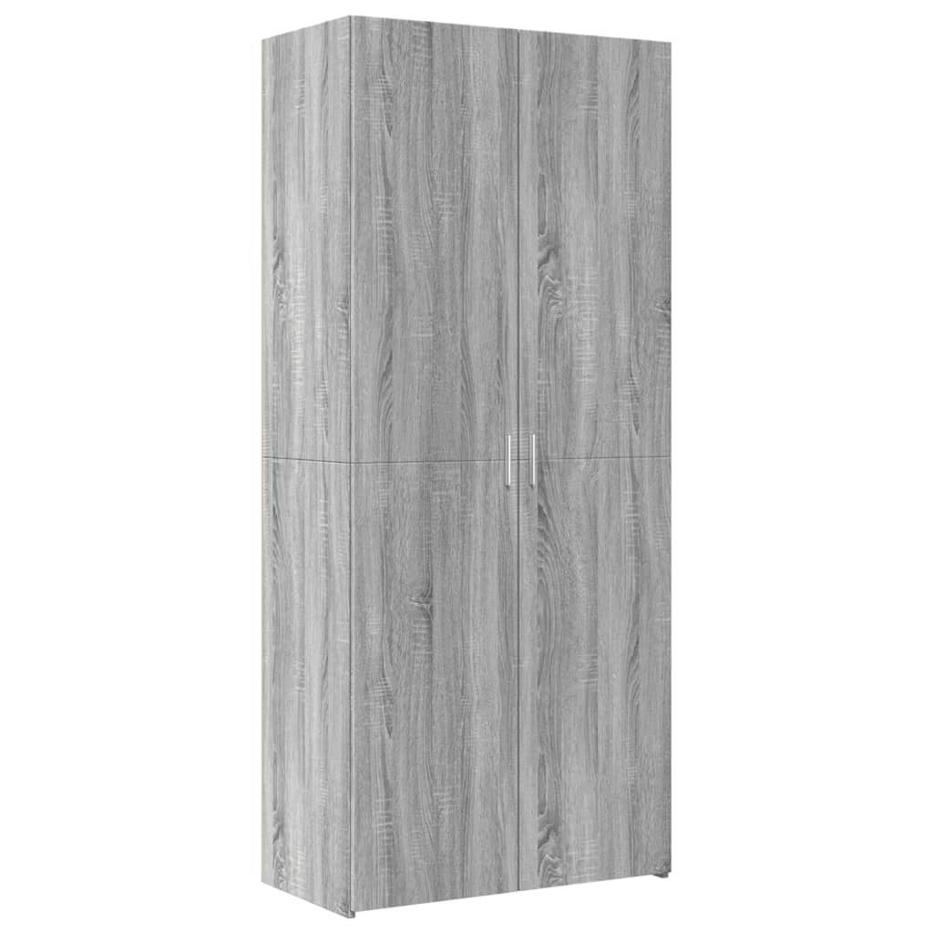 Highboard Grey Sonoma 80x42.5x185 cm Engineered Wood